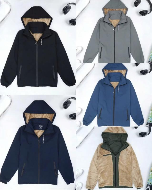    Hàng Loại 1 - DOKITO  Áo khoác gió nam nữ 3 khóa lót lông dày dặn  giữ ấm cơ thể tốt  chống nước cản gió Menswear Jacket 