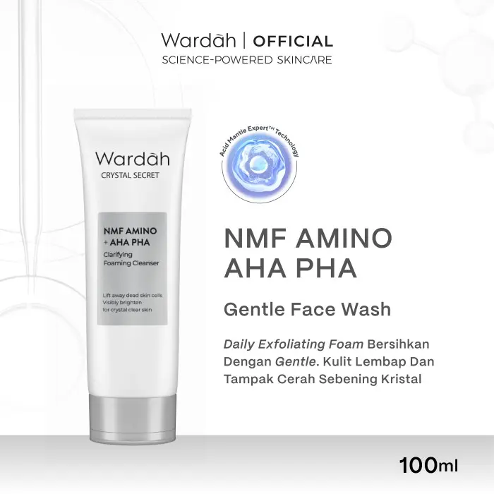Wardah Crystal Secret Foaming Cleanser 100 mL - Pembersih Wajah