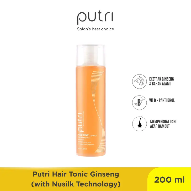 Putri With Nusilk Technology Hair Tonic Ginseng Perawatan Rontok Haircare 0
