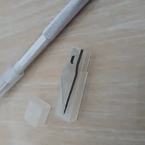 6 buah mata pisau + 1 buah pegangan pisau/Cutter Hobby Crafting Art Knife Metal Handle Blade Pisau Bonsai Sayat Ukir Pen Cutter Set Mata dan Gagang Art Knife