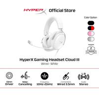 Gambar HyperX Headset Gaming Cloud III Wired - Black - Red / Black / White - Pink / White Noise Cancelling Spatial Audio Leather Stereo Bass Android iOS Led RGB Microphone - Black dari HyperX Indonesia Kota Administrasi Jakarta Utara 5 Tokopedia