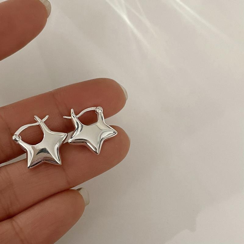 Product Introduction of Bông Tai Ngôi Sao Năm Cánh Đơn Giản Cho Bé Gái, Nhỏ, Tinh Tế, Thanh Lịch, Hình Học, Cà Vạt, Bestie, Hợp Thời Trang 5