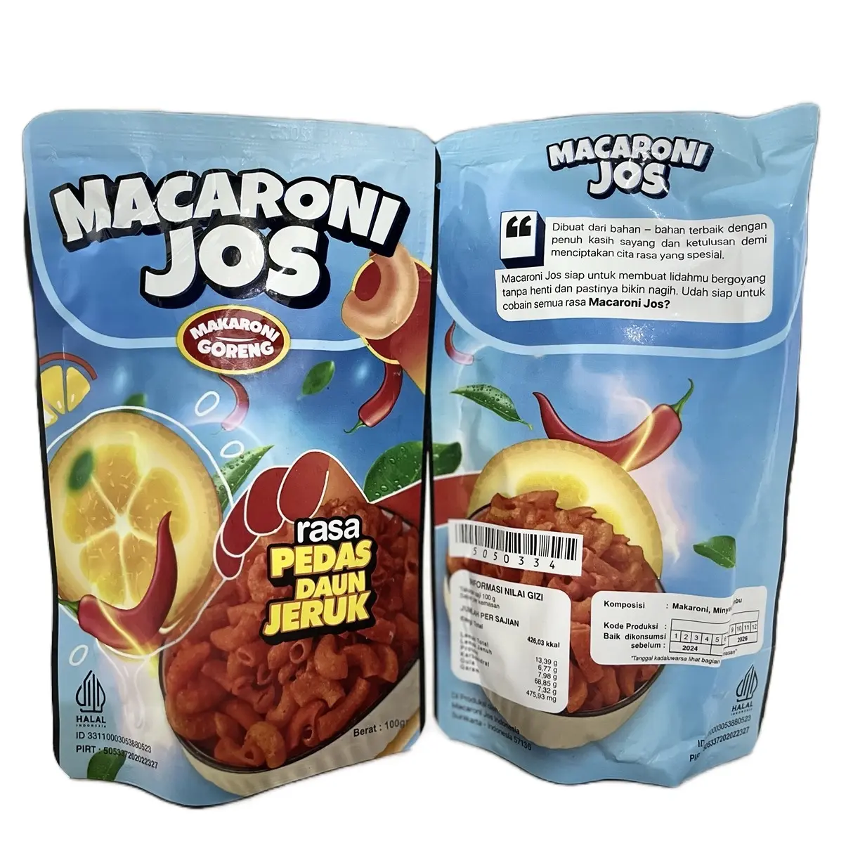 Macaroni Jos Rasa Daun Jeruk