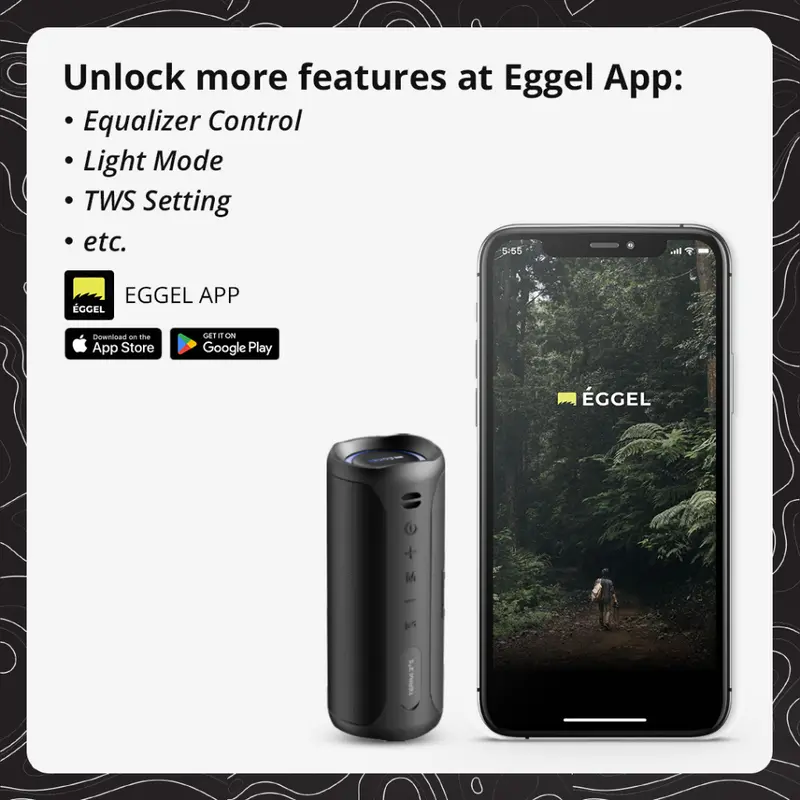 EGGEL Terra 3 PLUS S 3+S Speaker Bluetooth Wireless IP67 TWS Call AUX 1