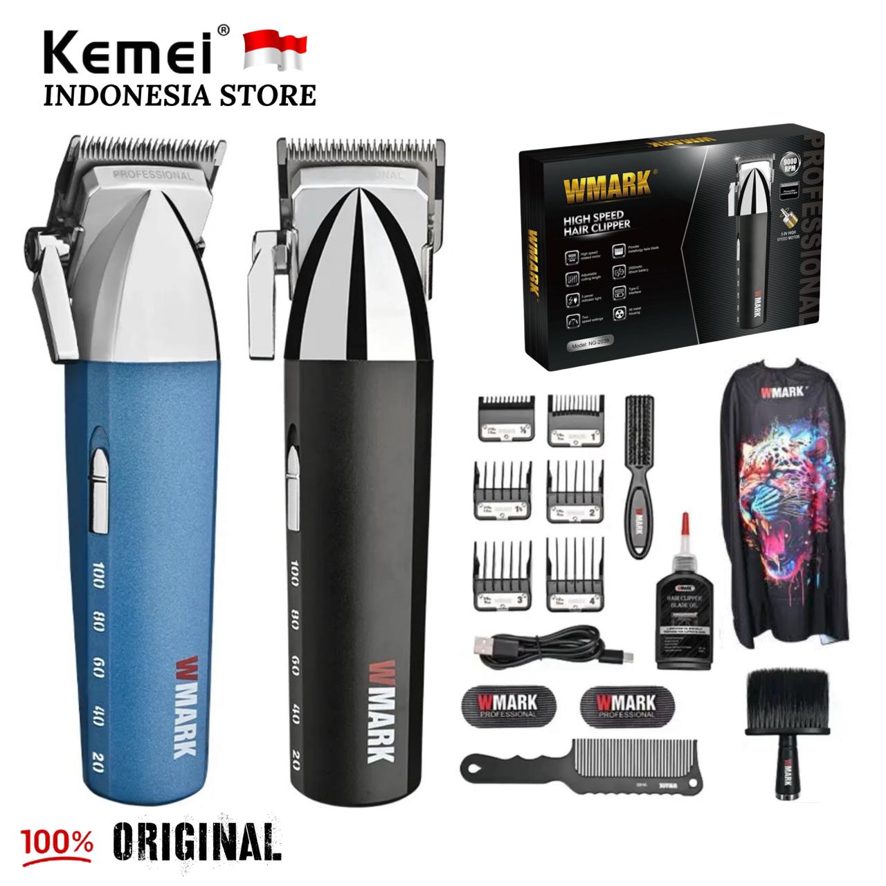 WMARK Hair Clipper Professional 9000 RPM SET Alat Cukur Rambut 1 Set Mesin Cukuran WMARK NG-2039 NG 2039 WMARK Hair Clipper Professional 9000 RPM SET Alat Cukur Rambut 1 Set Mesin Cukuran WMARK NG-2039 NG 2039