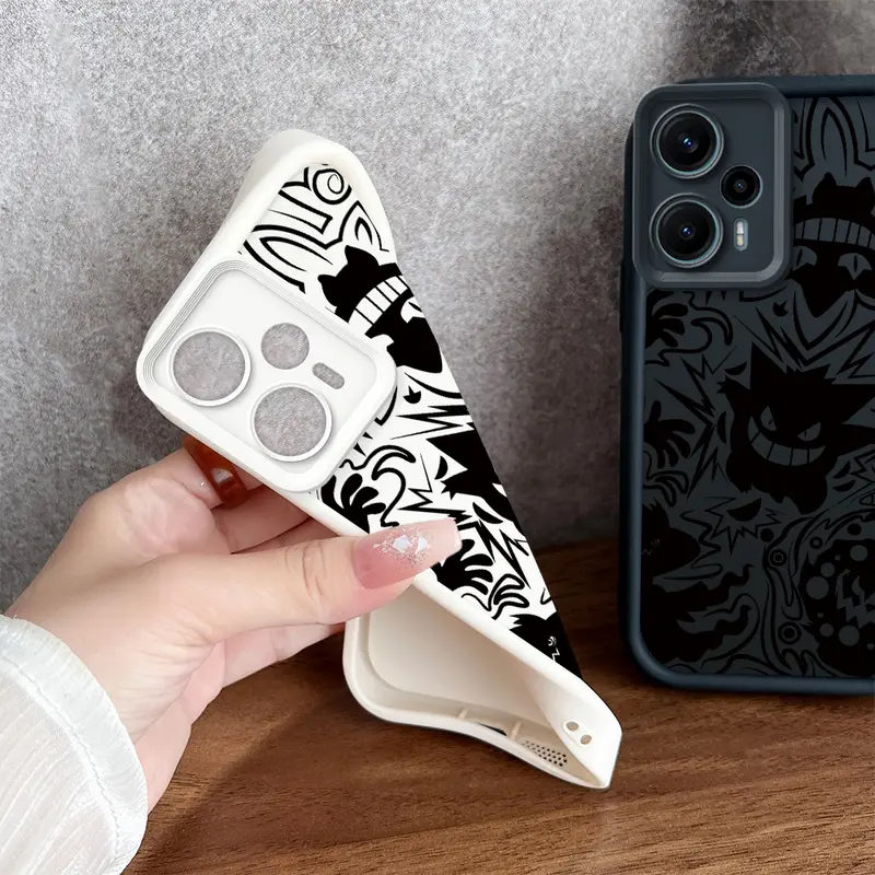 softcase soft case casing hp Xiaomi Poco F5[5G],Gengar,Tahan jatuh,softcase,kreativitas,kepribadian,TPU material,Baru,cover Ponsel Protection 4