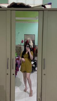 Product Review of Set Safira slit cotton 185/set Set Safira @185/set material : safira (soft, adem n super flowy)  Bust (LD) 100cm  pinggang ada karet Setelan from a**3 1