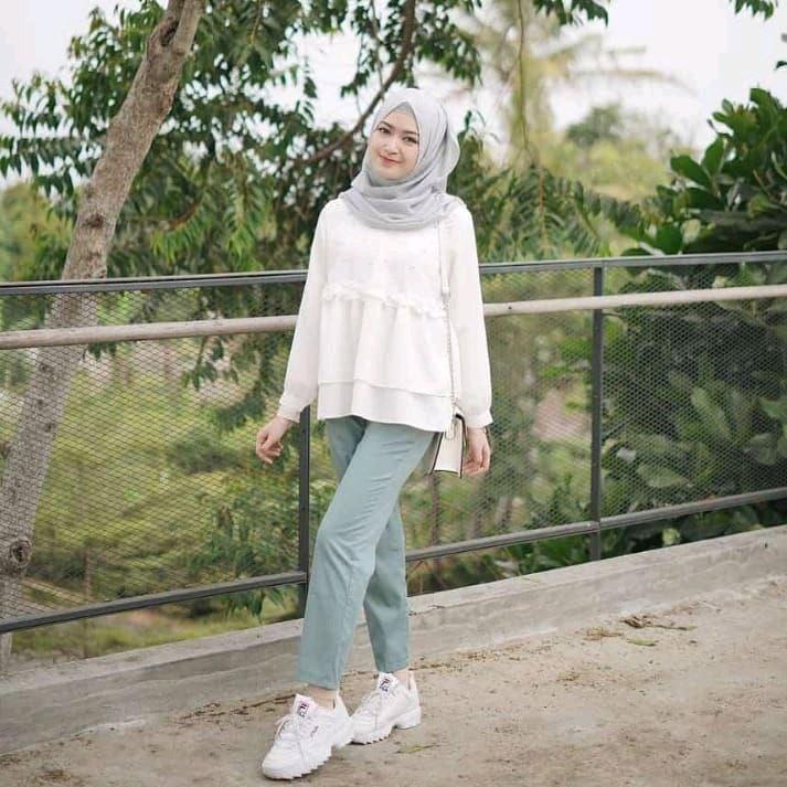 Celana baggy pants wanita premium||celana panjang wanita||celana kerja wanita 5