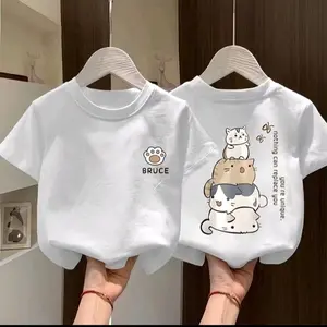 Vleo Kids T-shirt motif BRUCE kaos Anak  Umur 1-13 Tahun Bahan Cotton Combed 30s Desain DTF Tahan Lama & Nyaman untuk Anak Perempuan & Laki-laki