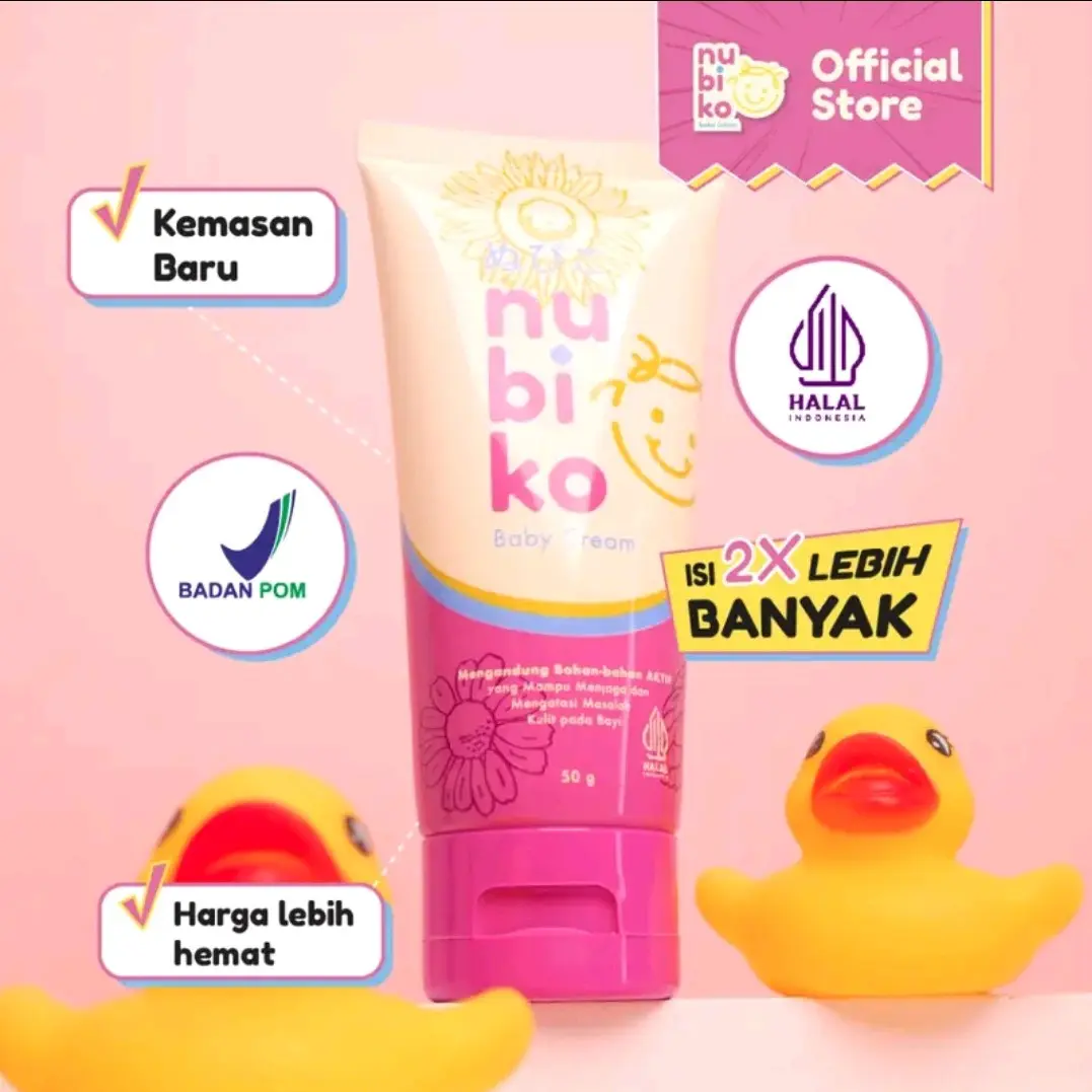 Nubiko Baby Cream Skincare Anak | Untuk Mengatasi Bekas Luka Anak | Cream Bayi Kulit Ruam Aloe