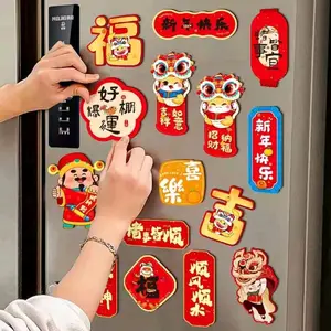 Set Tempelan Magnet Kulkas CNY IMLEK SINCIA Tempelan Hiasan Kulkas Magnet