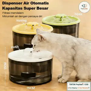 【SA FurBuddy】Air mancur listrik untuk anjing dan kucing SA FurBuddy, dispenser air otomatis untuk hewan peliharaan, desain fleksibel dan dapat digunakan kembali, serba guna dan praktis.