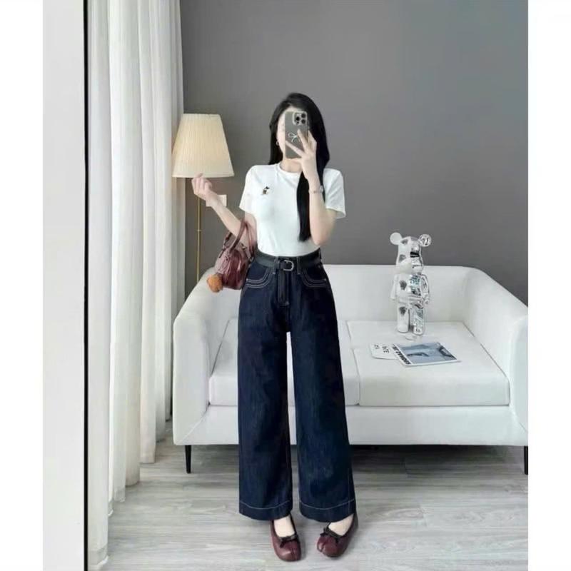 [ 8386 Deal mở bán-Loại đẹp ]Quần jeans nữ nấm lùn 95cm  jean mềm không co giãn 4 màu túi kiểu .Tôn Dáng 3