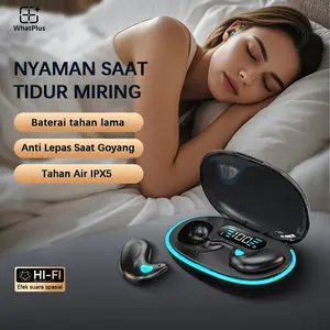【COD】 x55 Earphone Tidur TWS Bluetooth Gaming Nyaman, Suara Stereo HiFi, Tahan Air IPX5, Peredam Kebisingan Aktif & ENC, Kontrol Sentuh Layar Digital, MagSafe Charging, Baterai Awet