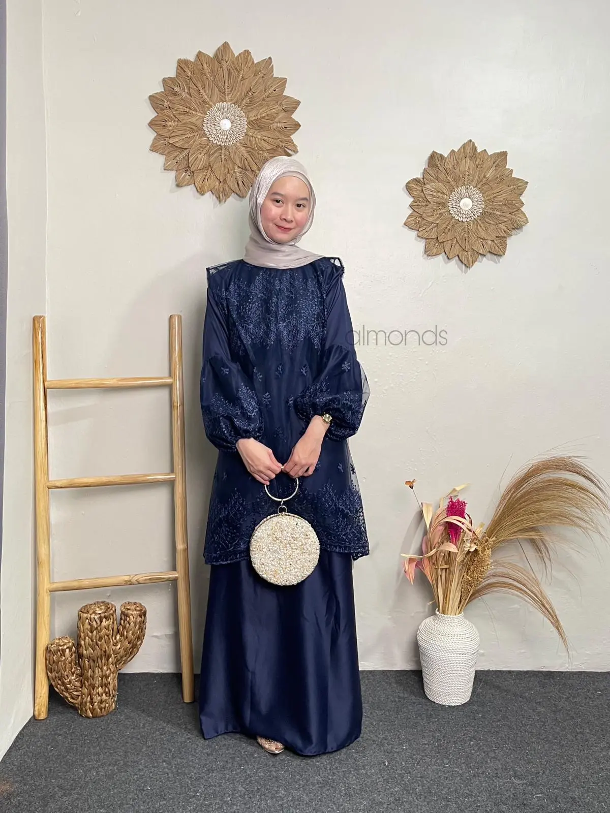 FIRA LONG DRESS SET VEST OUTER TILLE BRUKAT GAMIS MUSLIM KONDANGAN TERBARU Wanita Remaja Dewasa Baju Pesta Rayon Mewah Setelan