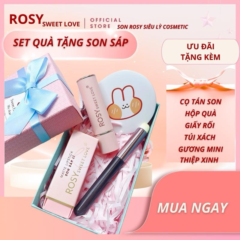 20 11 TẶNG HỘP QUÀ+TÚI XÁCH Son sáp Rosy không chì mềm môi lên màu chuẩn son dưỡng môi son sáp lì son dưỡng son môi