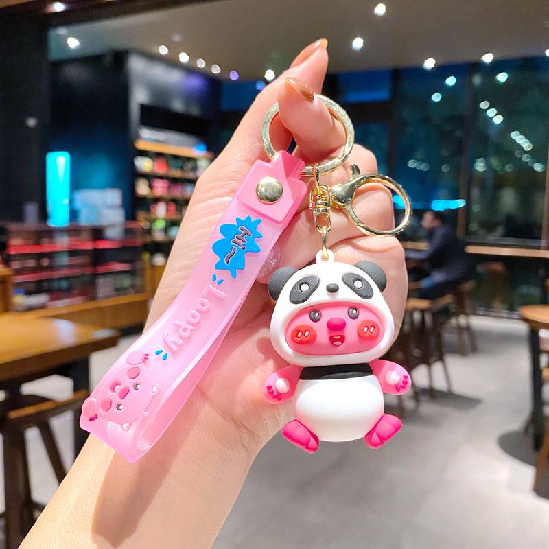 Gantungan Kunci Desain Kartun Lucu Loopy Untuk Tas Sekolah / Gantungan Kunci Mobil Motor KeyChain Liontin Tas / Gantungan Kunci Lucu 3