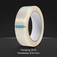 Gambar TaffPACK Lakban Super Strong Fiber 0.14mm Tape Grid 25M - B089 - 30 mm dari Taffware Official Store Kota Administrasi Jakarta Barat 4 Tokopedia