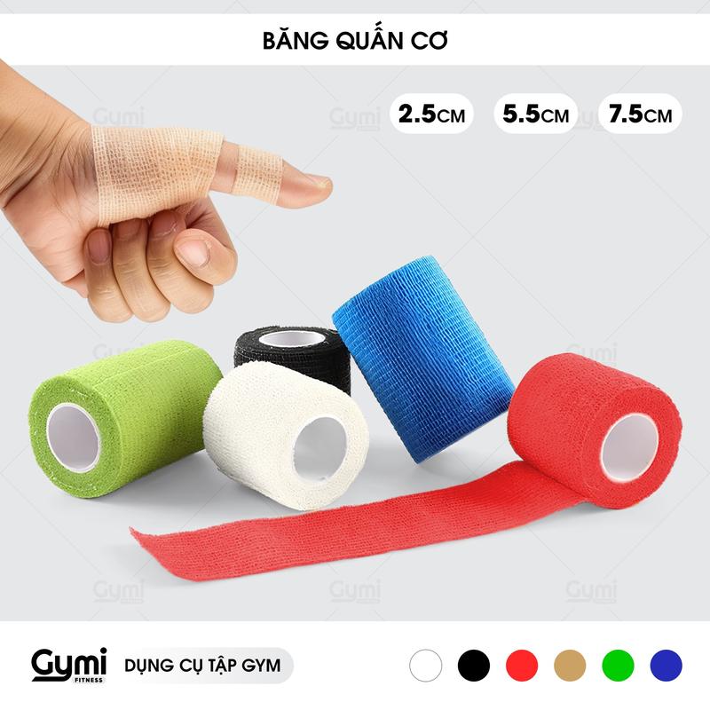 Băng Quấn Cơ Băng Keo Thể Thao Cao Su Non Chống Chấn Thương Cuốn Cổ Tay Cổ Chân Chống Căng Cơ