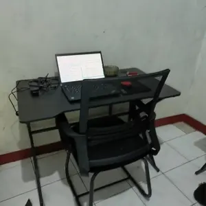 BM-Bonus berupa sekrup-Meja Komputer Meja Gaming Meja kantor Meja Laptop Meja Belajar Meja Kantor Serbaguna Meja Komputer Shaped Serat Karbon 160CM Furniture