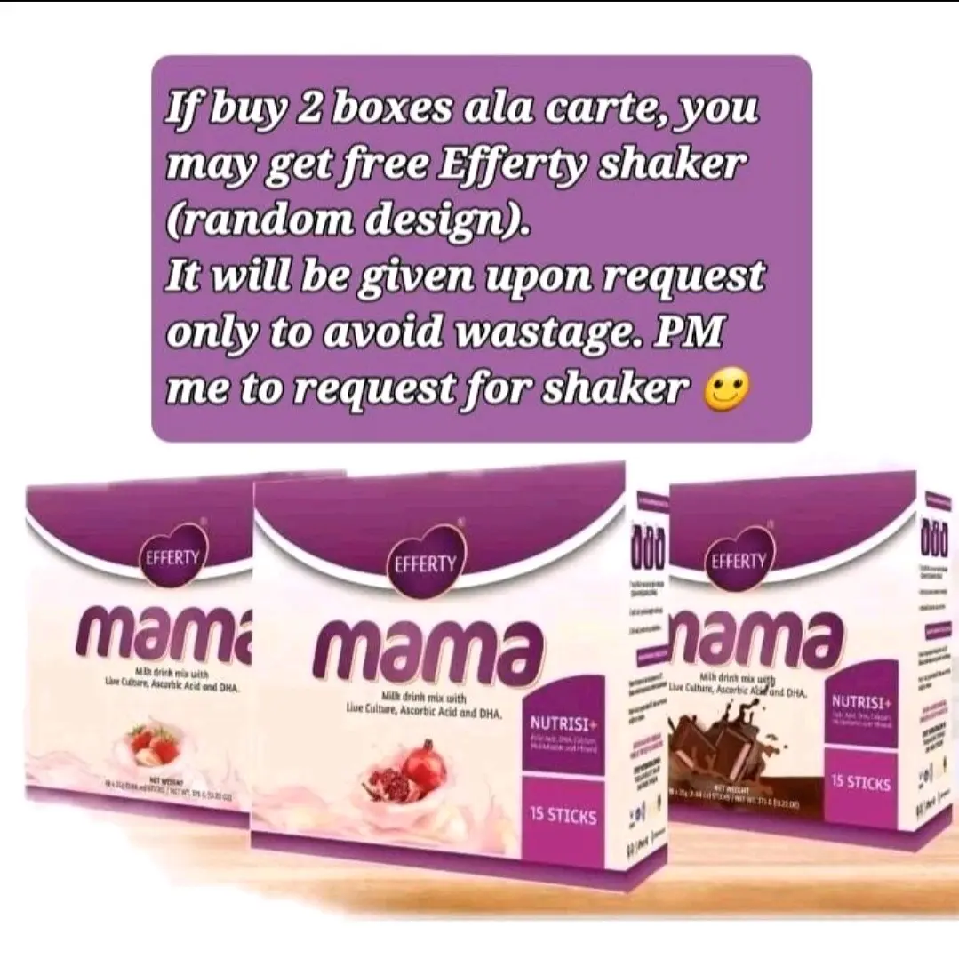 Efferty Mama Protein Drink Strawberry Promegranate Chocolate