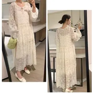 TM 14029 Dress Gilberta Lace Babydoll original Three M Gaun kasual wanita import terbaru model fashion korean oversize big size Panjang Maxi Retro karina putih mamari Casual Mini Sabrina siena overdeck bangkok