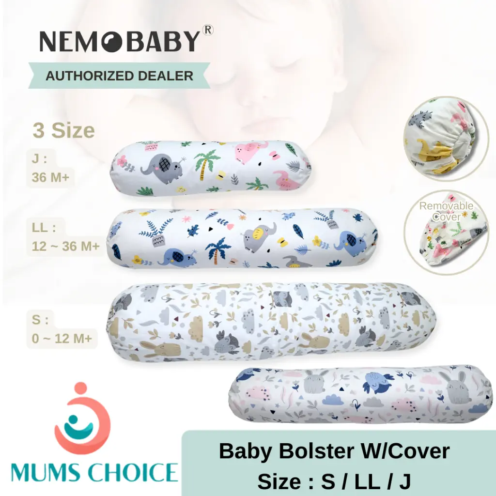 Nemobaby 100% Premium Cotton Baby Bolster