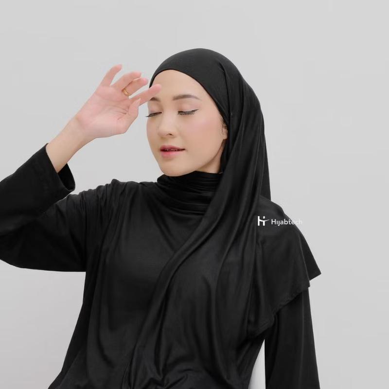 Hijabtech ICY-Touch Pashmina Instan Hijab Tencel Antibakteri Sensasi Dingin Dikulit Muslim Soft 2