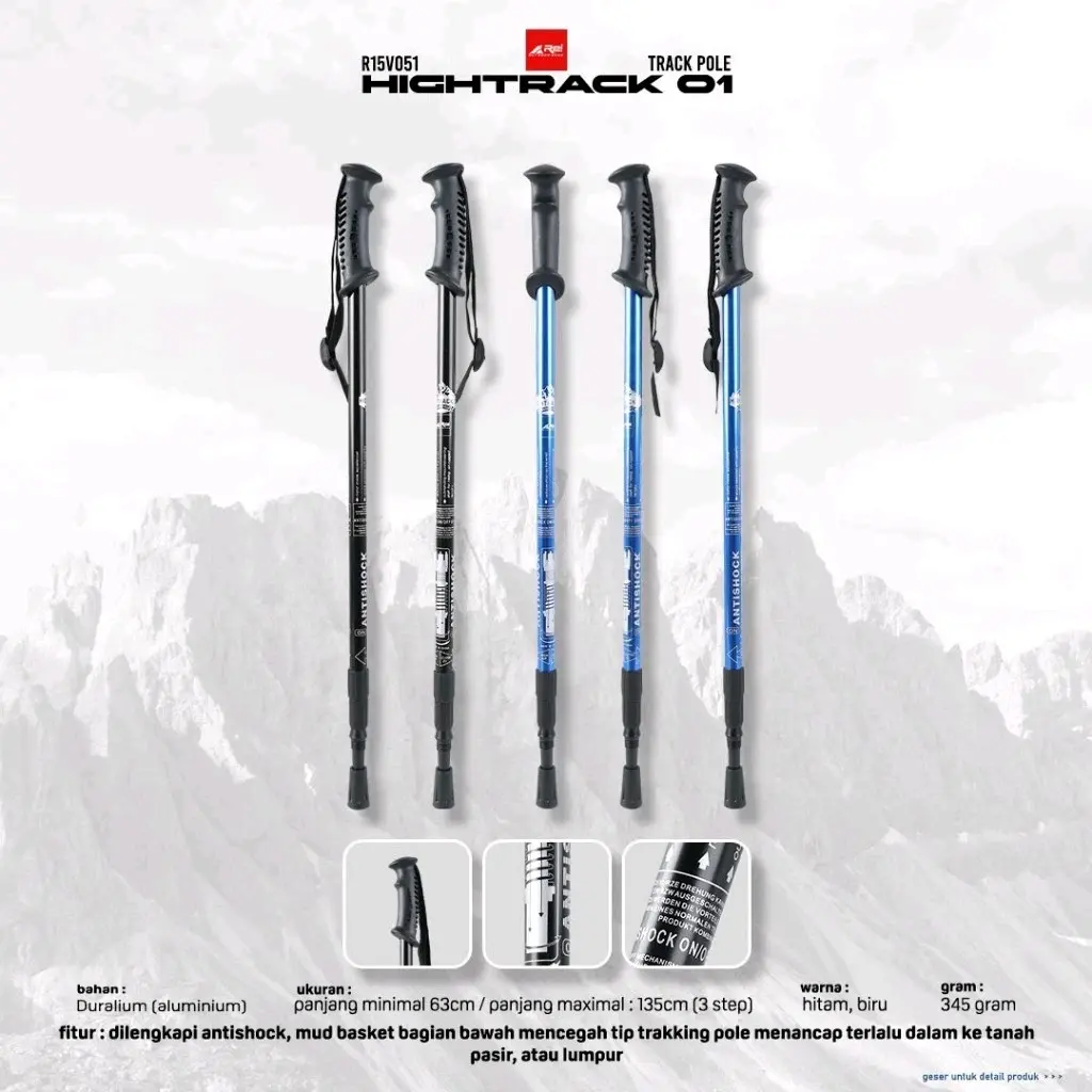 Trekking pole / Tongkat Hiking Hightrack 01 Arei Outdoorgear.