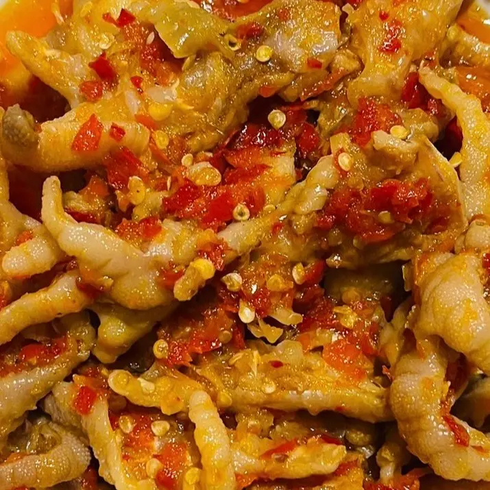 Balado Ceker Mercon Tanpa Tulang (75/50 gram)