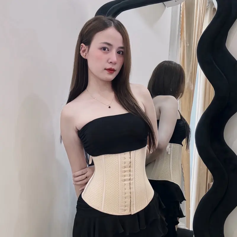 Mã01 Đai Nịt Bụng - Latex 25 Xương THÔNG HƠI  [Tặng Áo Liner và Cao Gừng]