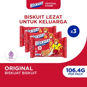 Biskuat Biskuit Original 106.4g (Paket isi 3)