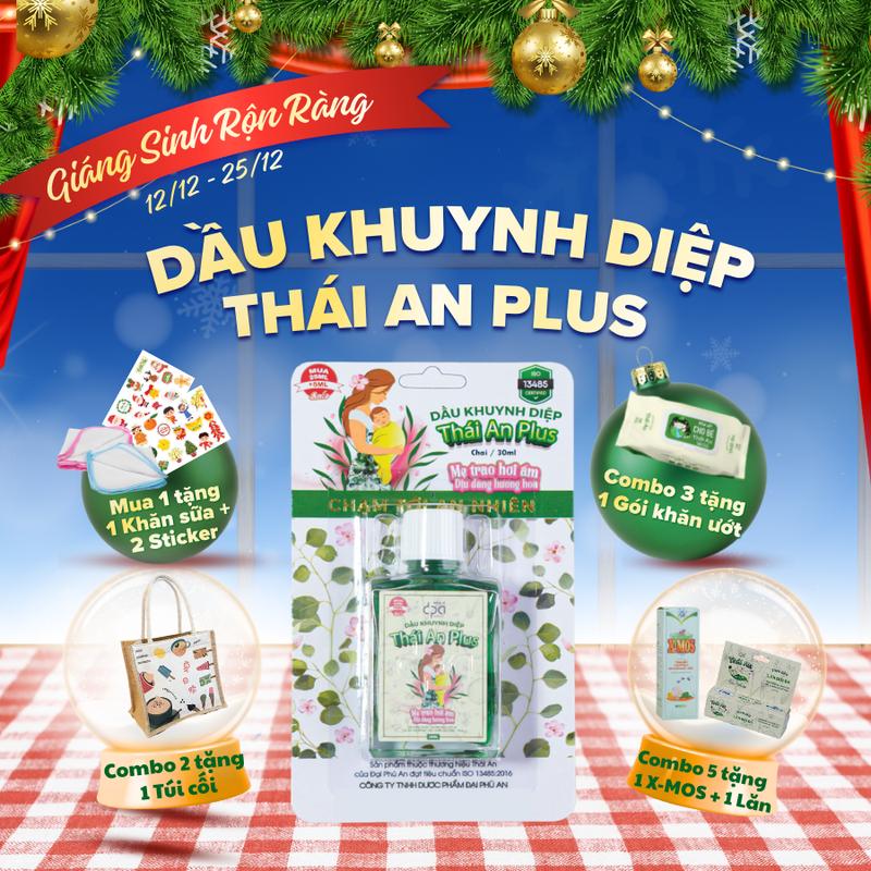  Dầu Khuynh Diệp Thái An Plus Cho Bé Hương Hoa  Vỉ 30ml  - Phiên Bản Nâng Cấp MẸ TRAO HƠI ẤM DỊU DÀNG HƯƠNG HOA 