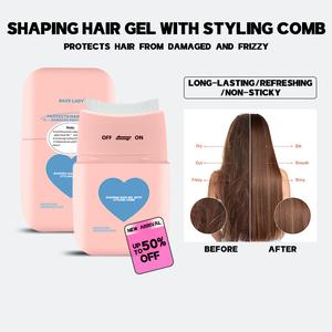 SHAPING HAIR GEL WITH STYLING COMB- Easy to Use Light-weight Neatly Style Hair Enhance and Define Hair Perfectly Haircare