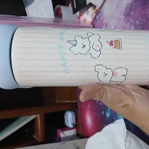Tumbler Bottle Stainless Steel 600ml / Botol Minum Anak Sedotan Cute