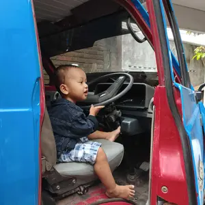 Jaket Jeans Anak Karakter truk excavator Snow Black & Snow Blue Usia 1-7 Tahun - Motif, Fashion Laki-Laki Anak-Anak