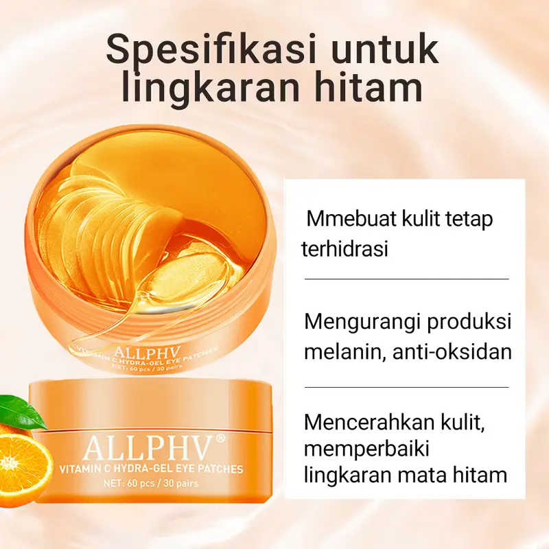 【BPOM】Allphv Masker Mata Panda Eye Patch Collagen Vitamin C Retinol Anti Aging Masker Mata Kantung Mata Black Extract 1