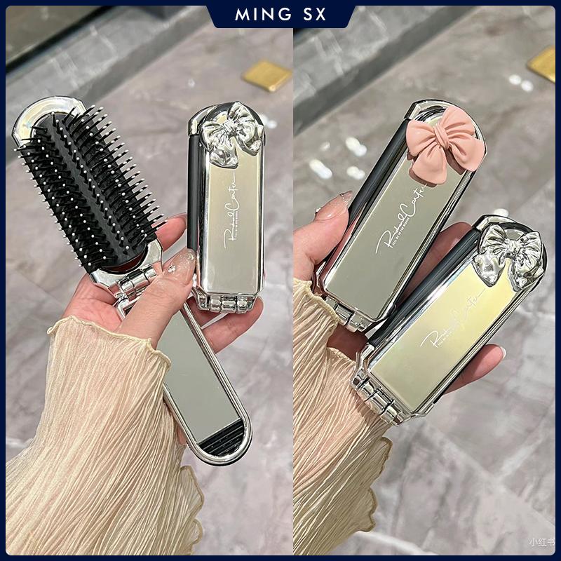  Lược Chải Tóc Bỏ Túi Mini Gấp Gọn 1 Chiếc Có Gương Bàn Chải Lược Mát Xa Cầm Tay Thích Hợp Cho Salon Du Lịch Tạo Kiểu Trang Điểm Ngoài Trời Đồ Dùng Gia Đình Đồ Dùng Phòng Tắm 