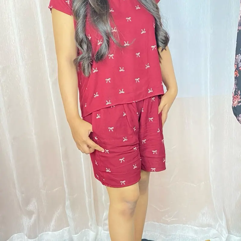 Set Pendek Rayon Viscouse untuk Wanita - Model Terbaru - Celana, Baju, Dewasa, Setelan, Katun, Dress, Atasan 4