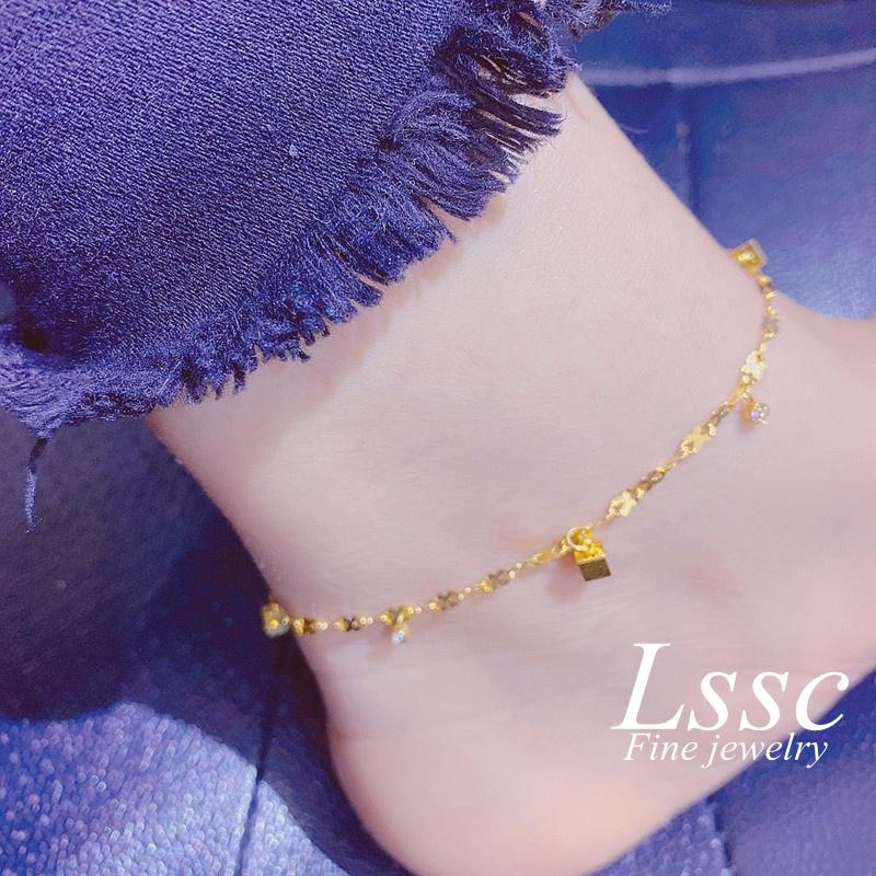 LSSC Lắc chân nữ không titan gỉ thời trang cá tính vòng chân girl phố trang sức Hoa