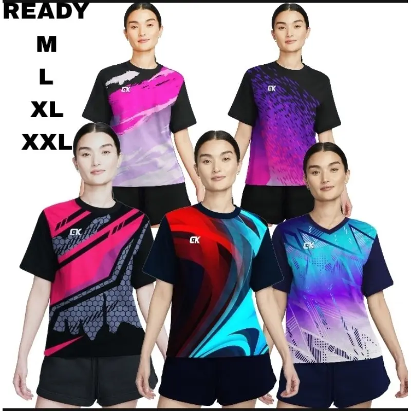 COD KAOS OLAHRAGA WANITA JUMBO BAJU VOLI CEWEK JERSEY VOLLY WANITA PREMIUM BAJU BADMINTON BAJU BULUTANGKIS SIZE M L XL XXL