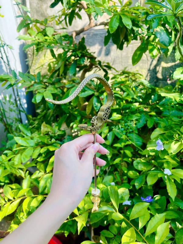Móc chống xoay kim tiền dạ cổ và trắng - Móc lồng chim chào mào