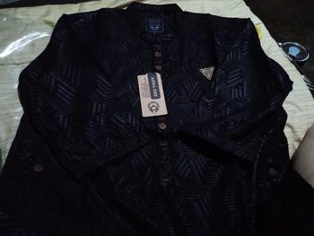 Product Review of Baju Koko Kurta Pria Motif Embos Terbaru Original Anwa Terlaris Atasan Dewasa Hitam Cream Kuning Maroon Navy Muslim Nyaman Putih Lembut  Variasi Panjang Pendek Tebal Katun Kombinasi Kerah Oblong from R**y 1