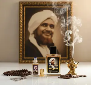 Mnyak Wangi Habib Parfum Habib Umar Al Hafizd Mukhalat Yaman Asli Tahan Lama Bebas Alkohol BPOM Aroma Lembut Segar & Musk -Dewasa Mengandung Alis