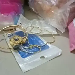 OKEBUY OLSHOP01 1SET KALUNG KESEHATAN QUANTUM Bio Energy - Gelang + Kalung + Sertifikat Card Original - COD