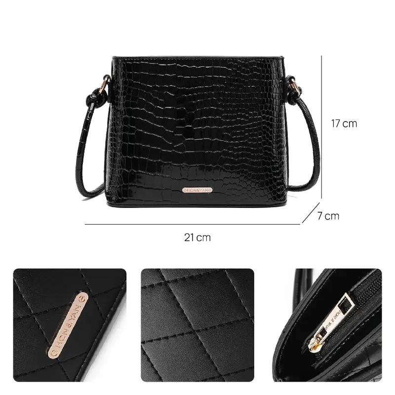 HONYAN Tas Selempang Wanita Kulit Sling Bag - Haidee 2