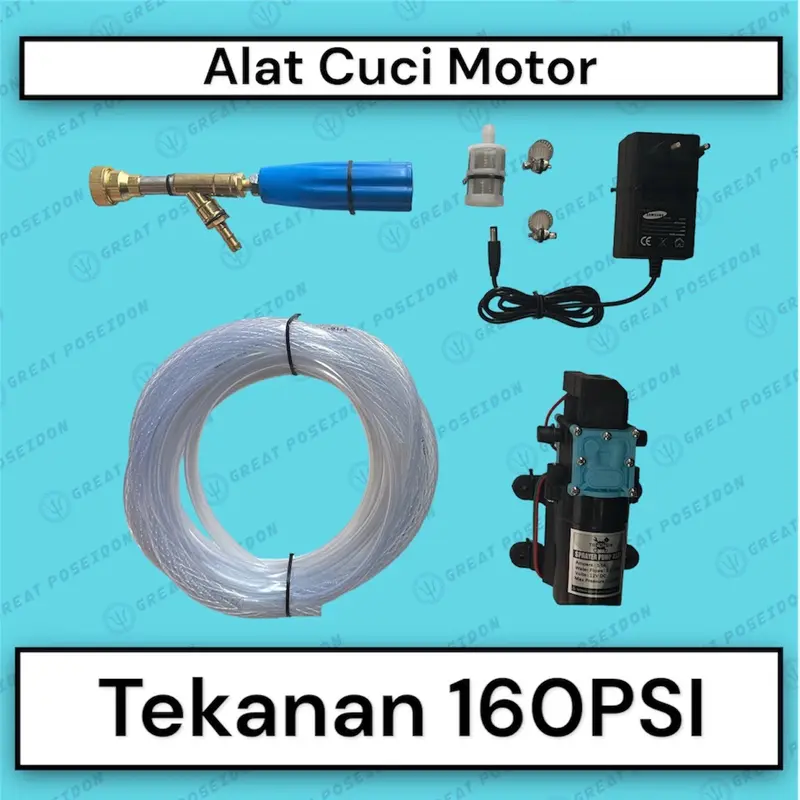 ALAT CUCI MOTOR AC MOBIL KOMPLIT TEKANAN 160 PSI 0