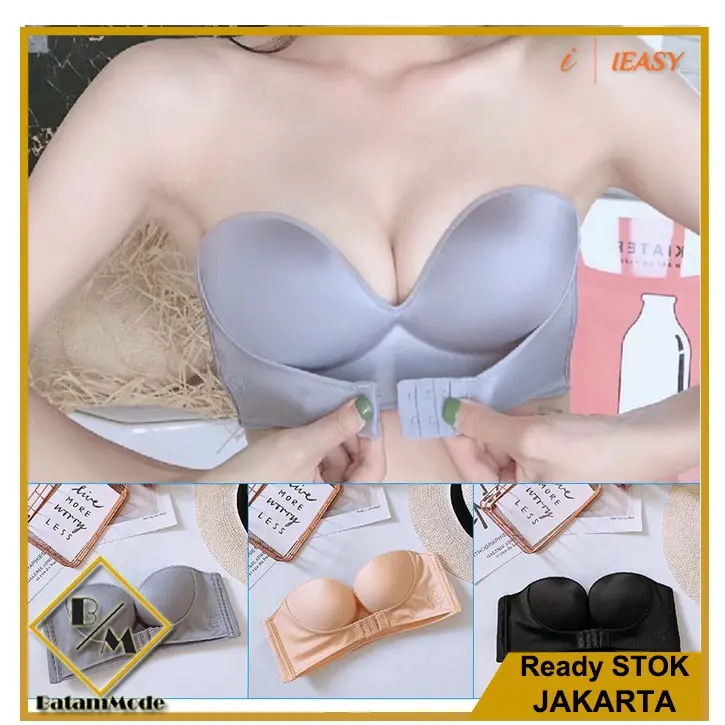 BATAMMODE Bra Wanita Dengan Model Tanpa Tali Strap Dan Bahan Non-slip Bergaya Sexy BH