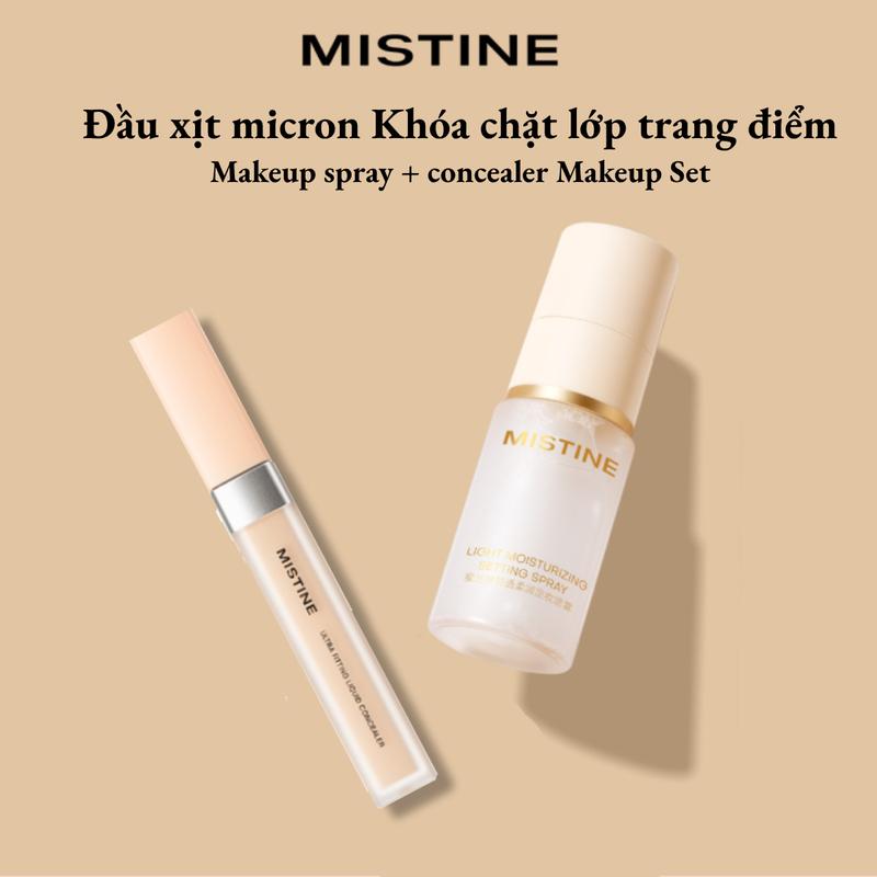 Xịt Khoá Nền Kiểm Soát Dầu Lâu Trôi 30ml + Kem Che Khuyết Điểm Cho Vết Thâm Vết Mụn Và Quầng Thâm 6g