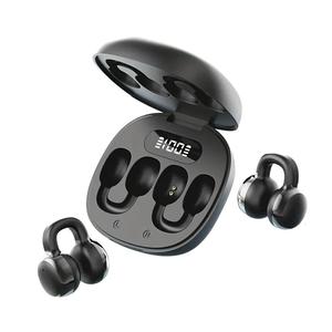 Auriculares Inalámbricos, Diseño de Clip-On, Cómodos y Duraderos, Batería Recargable de Gran Capacidad, Pantalla LED, Audífonos Over-Ear para Deportes de Correr